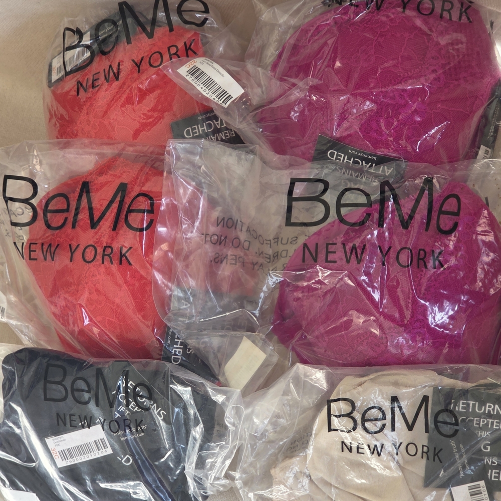 BeMe New York Size 32C Brand New Bra Bundle